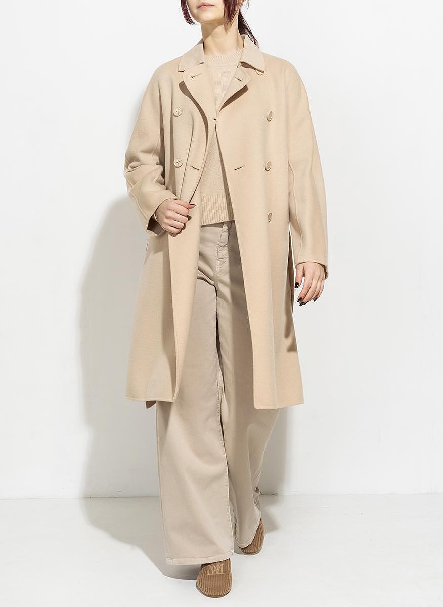 Палто от фина вълна Weekend Max Mara Avenue