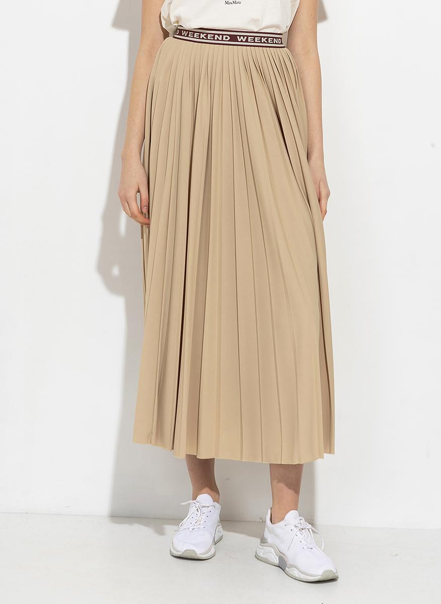 Плисирана пола Weekend Max Mara Bleu