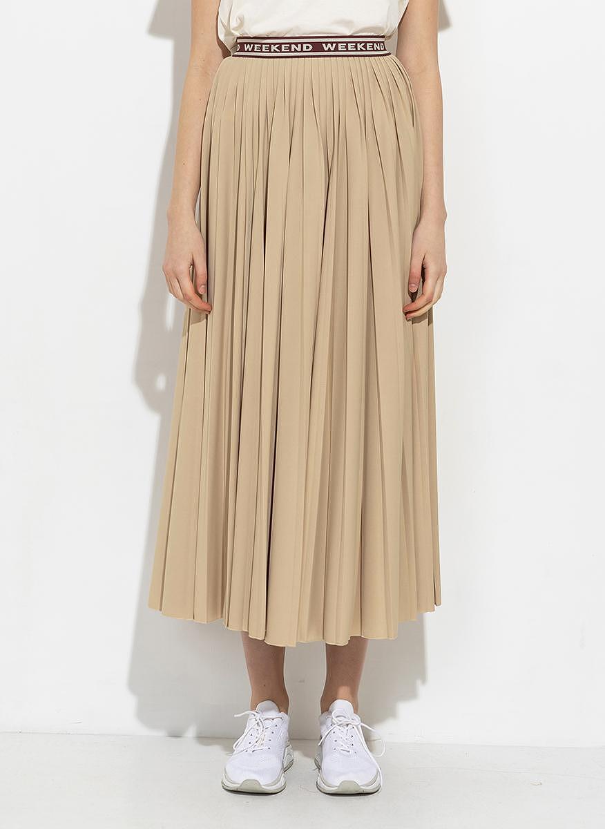 Плисирана пола Weekend Max Mara Bleu