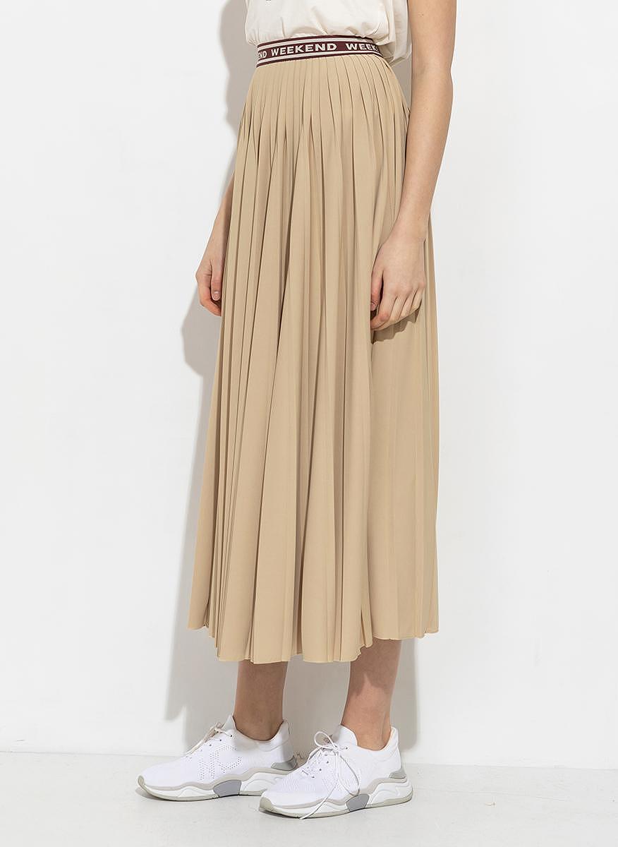 Плисирана пола Weekend Max Mara Bleu