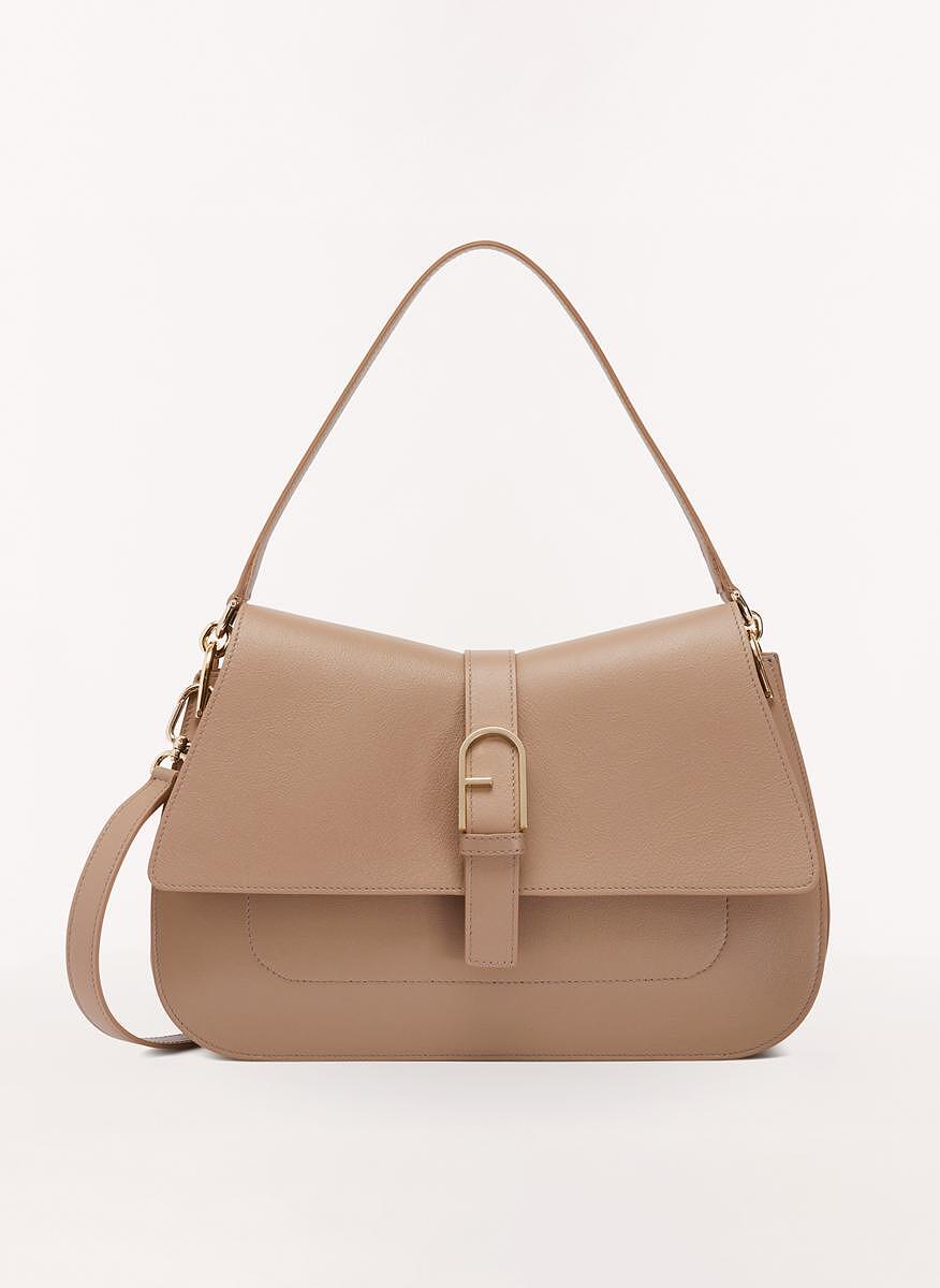 Чанта Furla Flow Greige