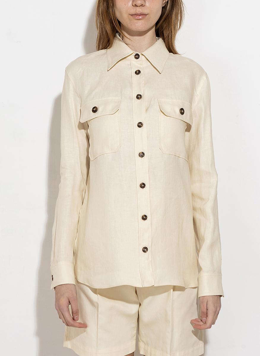 Риза от лен Weekend Max Mara Valda