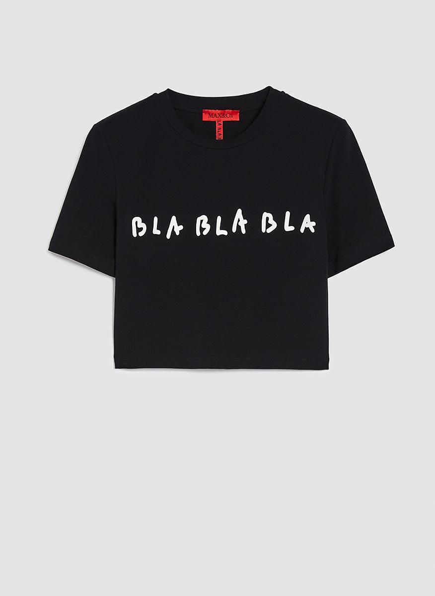 Тишърт с принт 'Bla Bla Bla with Pietro Terzini' Max&Co Ninety