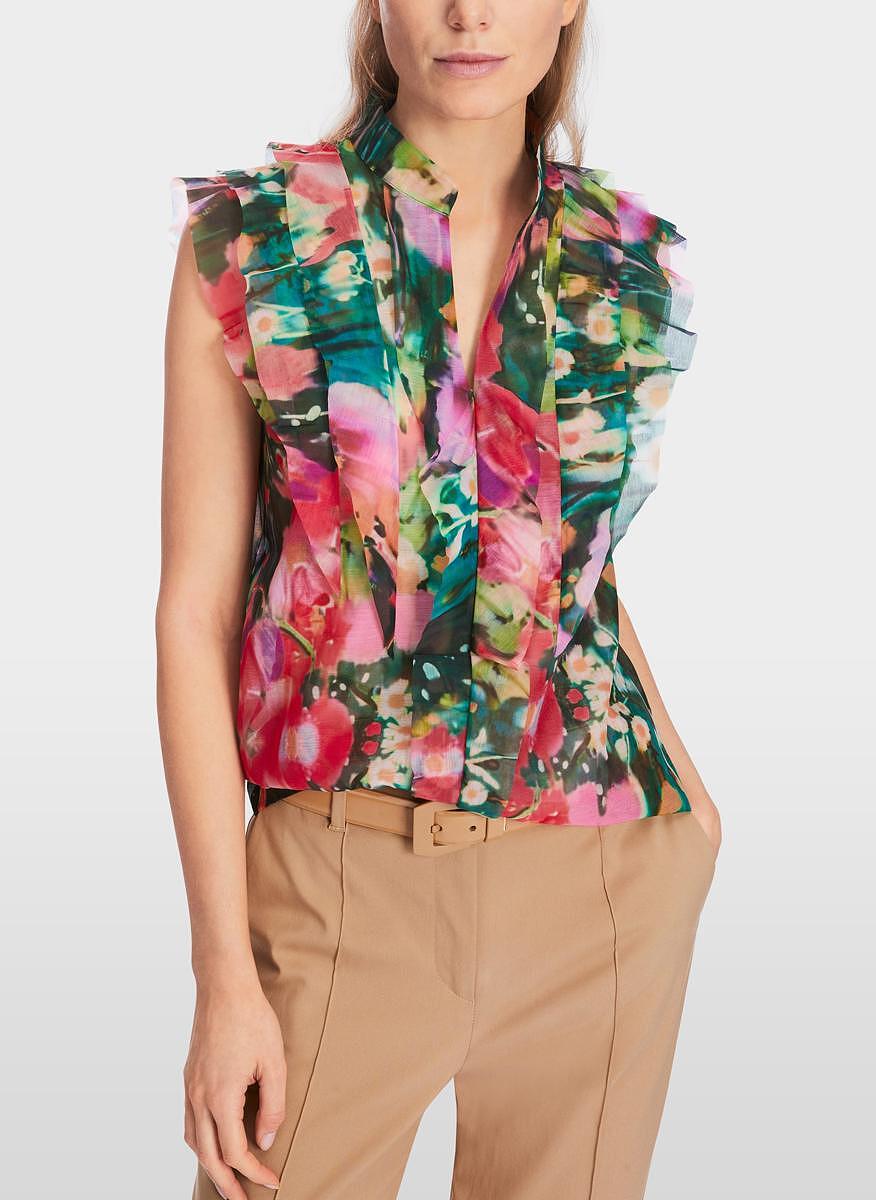 Блуза с волани 'Meadow flower' Marc Cain Collections