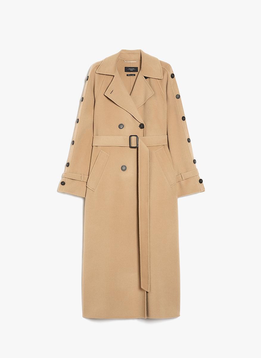 Палто от фина вълна 'Trench style' Weekend Max Mara Natale