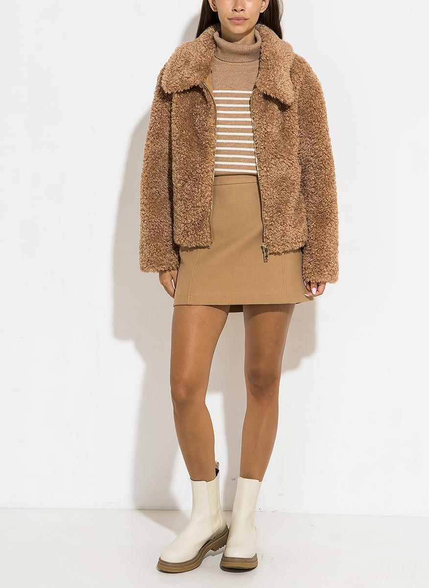 Късо палто 'fur' ефект Marella Bello