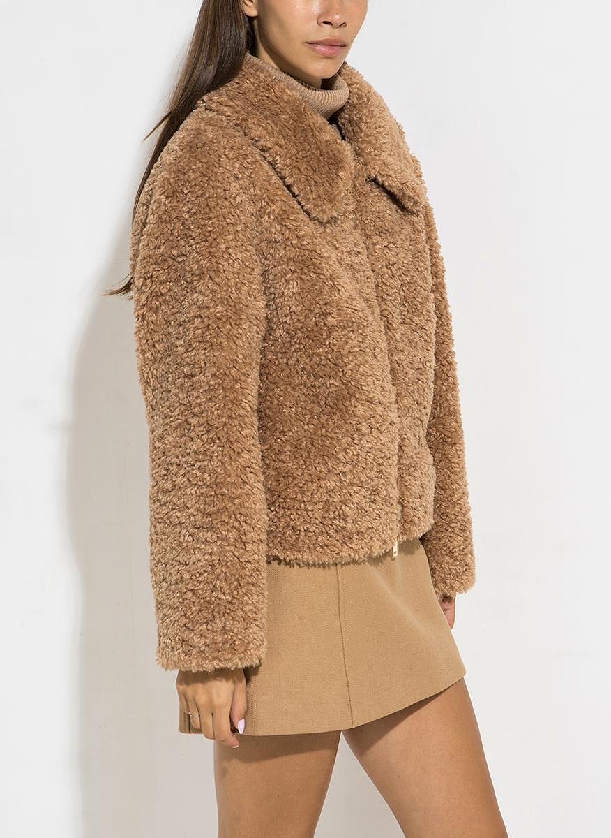 Късо палто 'fur' ефект Marella Bello