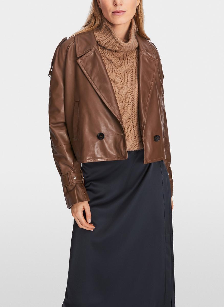 Късо кожено яке Marc Cain Collections