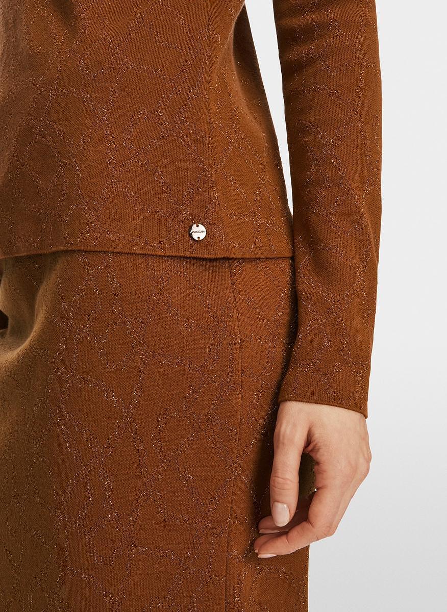 Блуза от фино плетиво с поло яка Marc Cain Collections