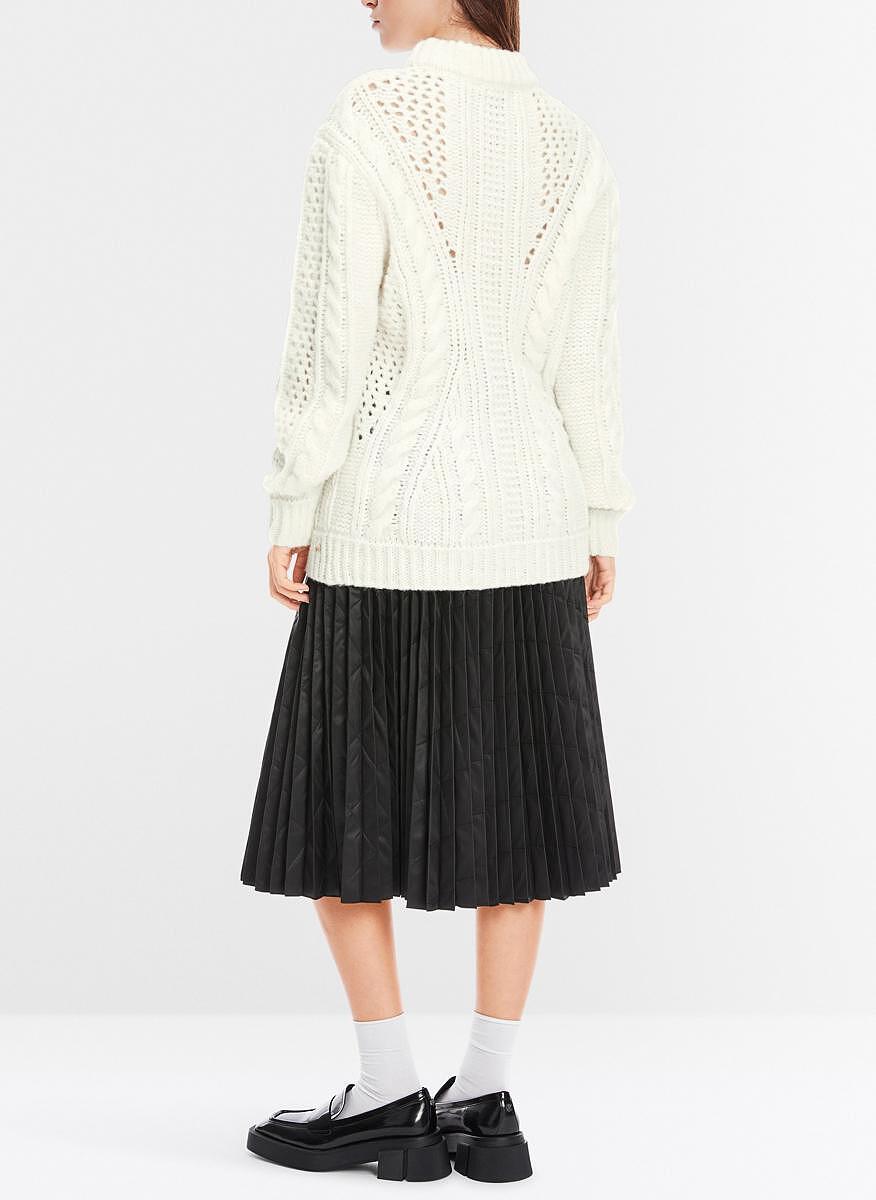 Пуловер с алпака 'Cable and lace' Marc Cain Collections