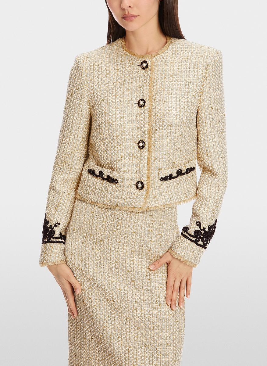 Късо сако с бродерия 'Must-have' Marc Cain Glam