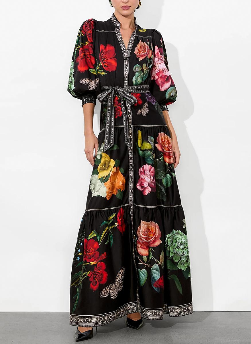 Рокля с принт 'Cora' Alice + Olivia