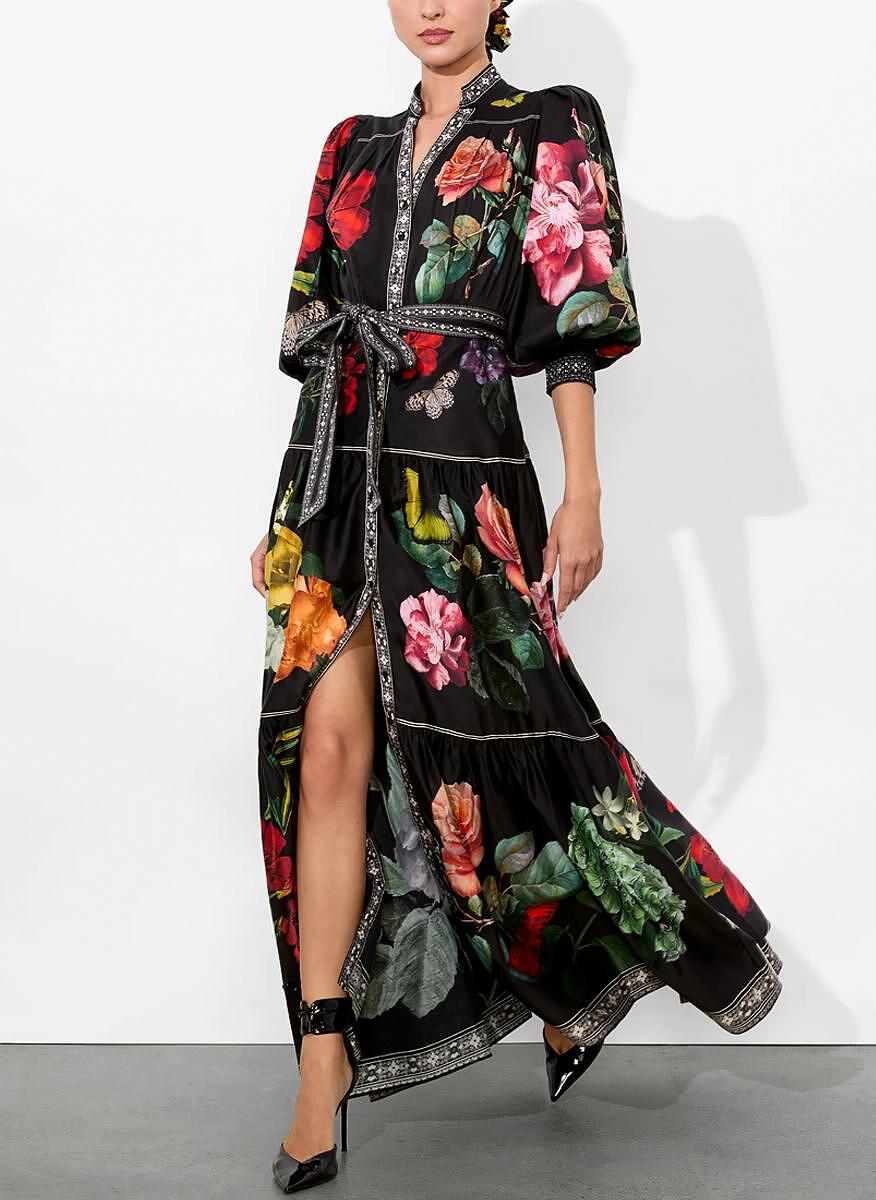 Рокля с принт 'Cora' Alice + Olivia