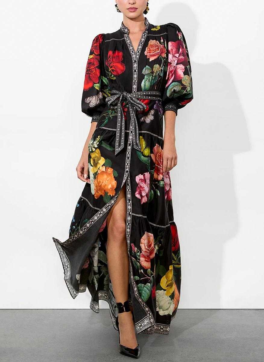Рокля с принт 'Cora' Alice + Olivia