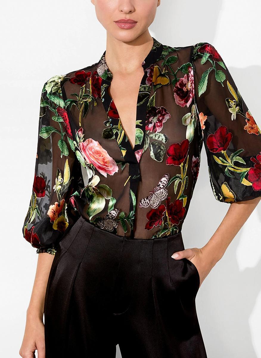 Блуза с принт 'Sheila' Alice + Olivia