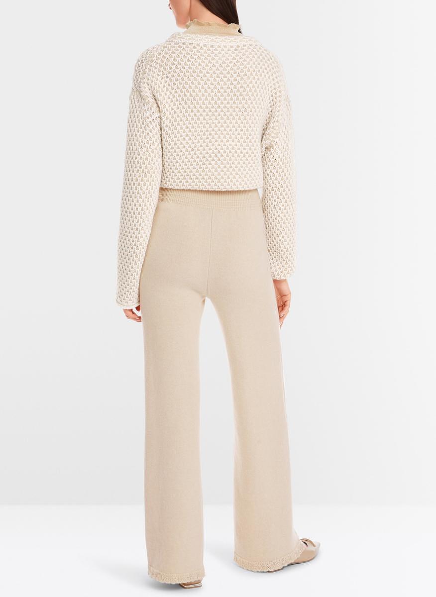 Панталон от фино плетиво с 'lace-look' детайл Marc Cain Additions