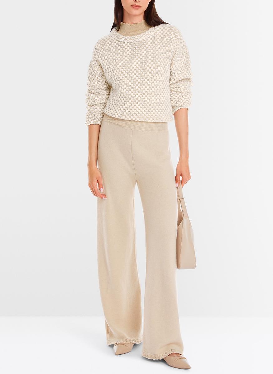 Панталон от фино плетиво с 'lace-look' детайл Marc Cain Additions