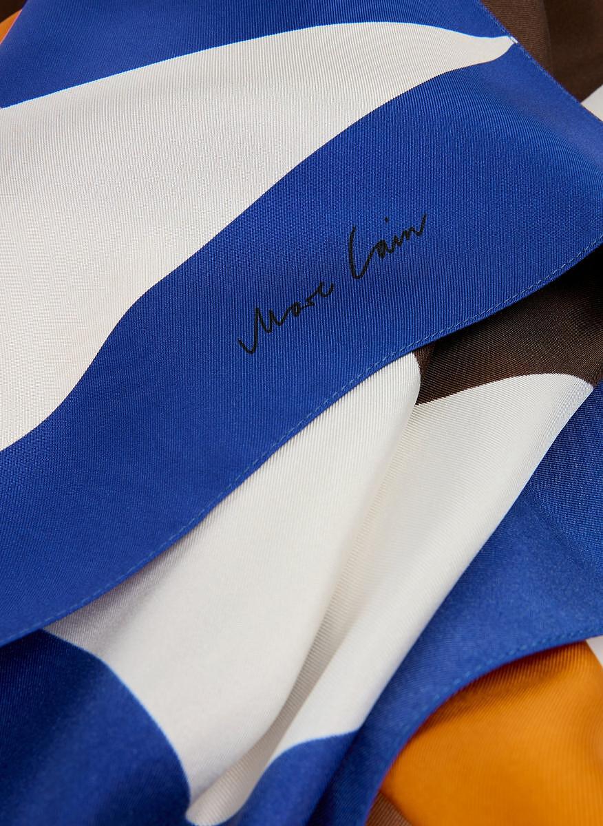 Копринен шал с принт Marc Cain Collections