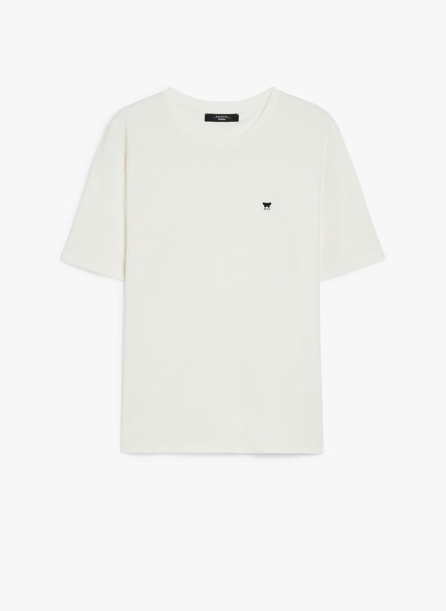 Тишърт с лого бродерия Weekend Max Mara Satrapo