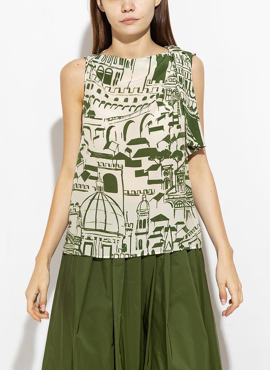 Топ с цялостен принт Weekend Max Mara Basilio