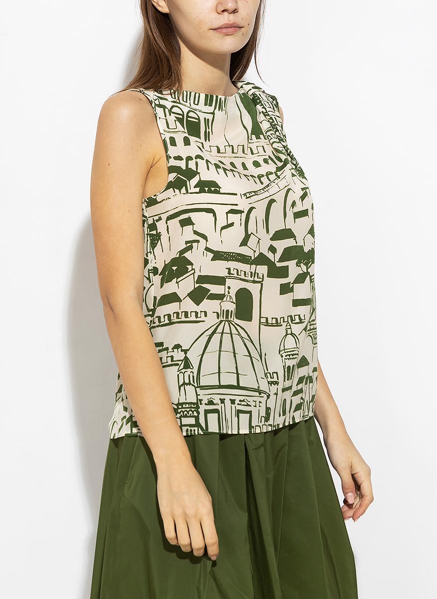 Топ с цялостен принт Weekend Max Mara Basilio