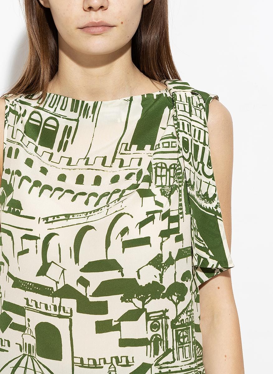 Топ с цялостен принт Weekend Max Mara Basilio