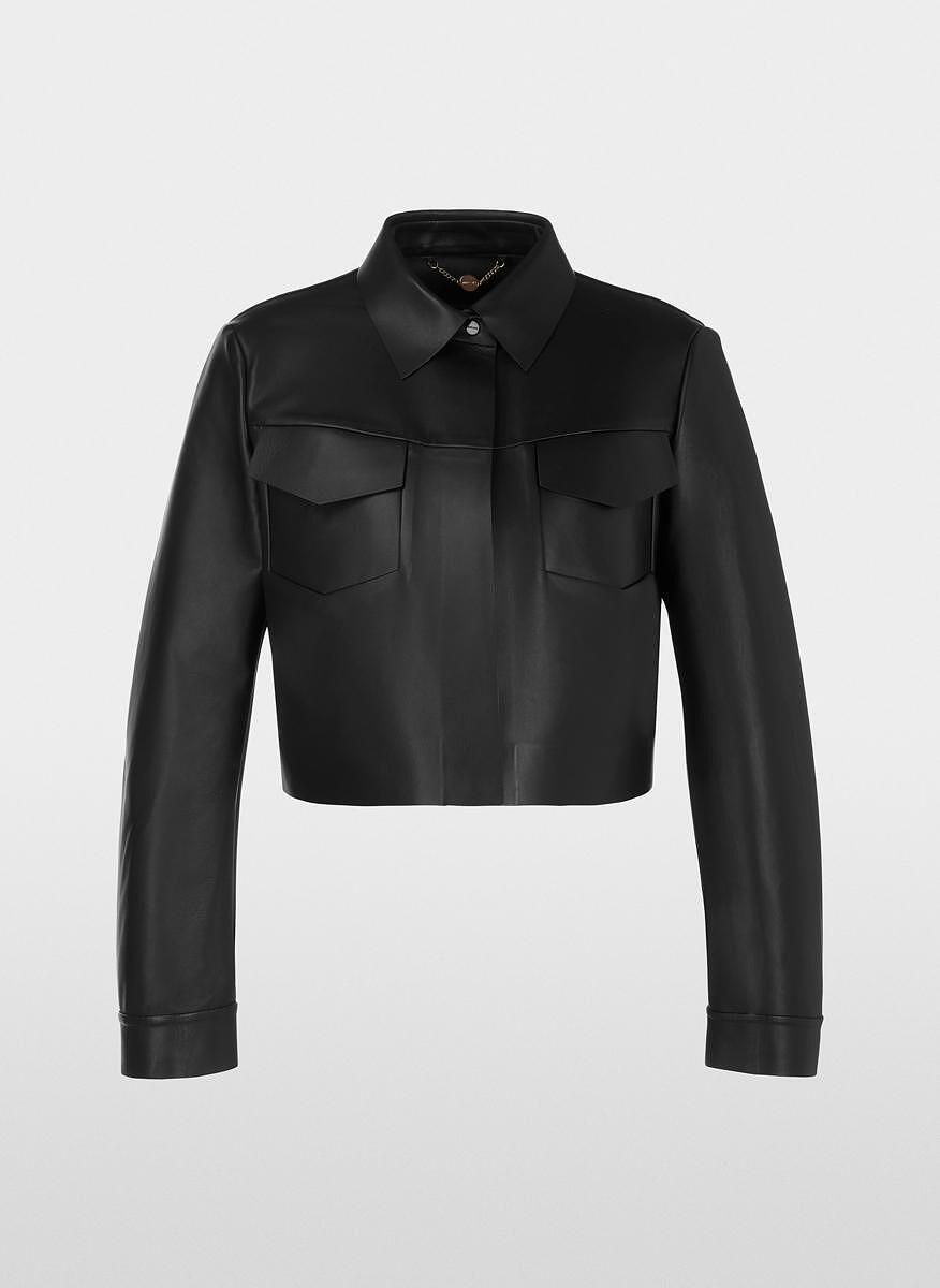 Кожено яке със скъсена дължина Marc Cain Collections