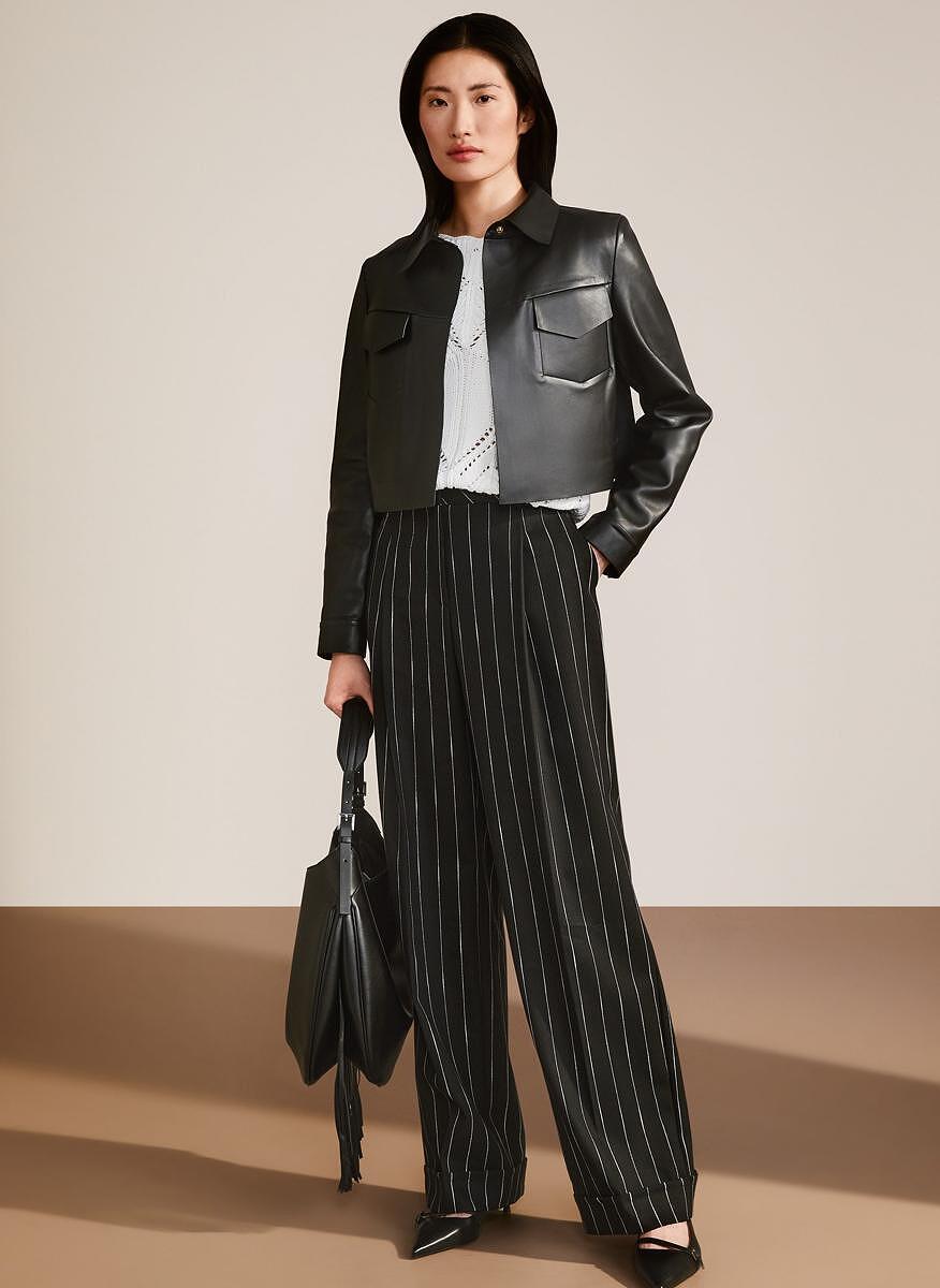 Пуловер с къс ръкав 'Openwork' Marc Cain Collections