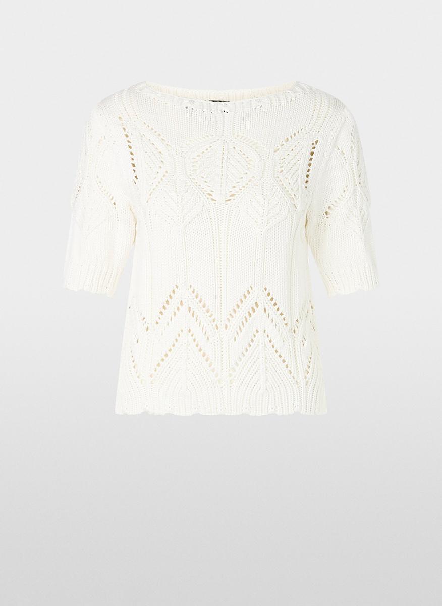 Пуловер с къс ръкав 'Openwork' Marc Cain Collections