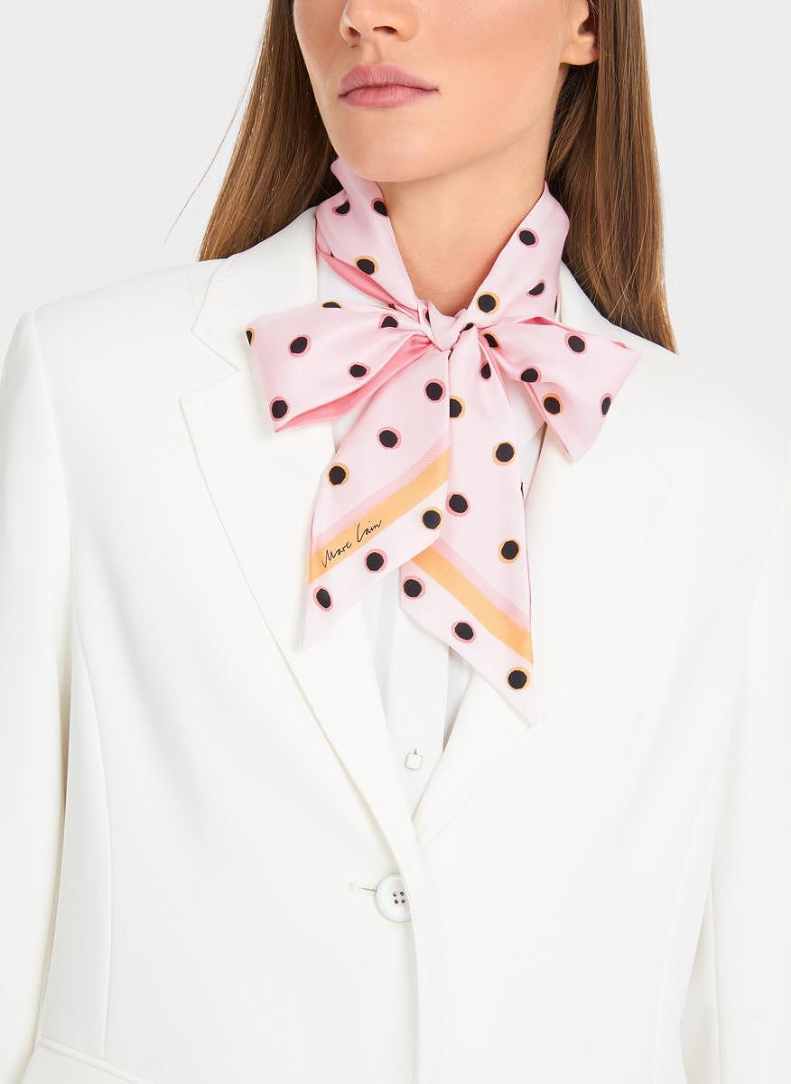 Копринен шал с принт Marc Cain Collections