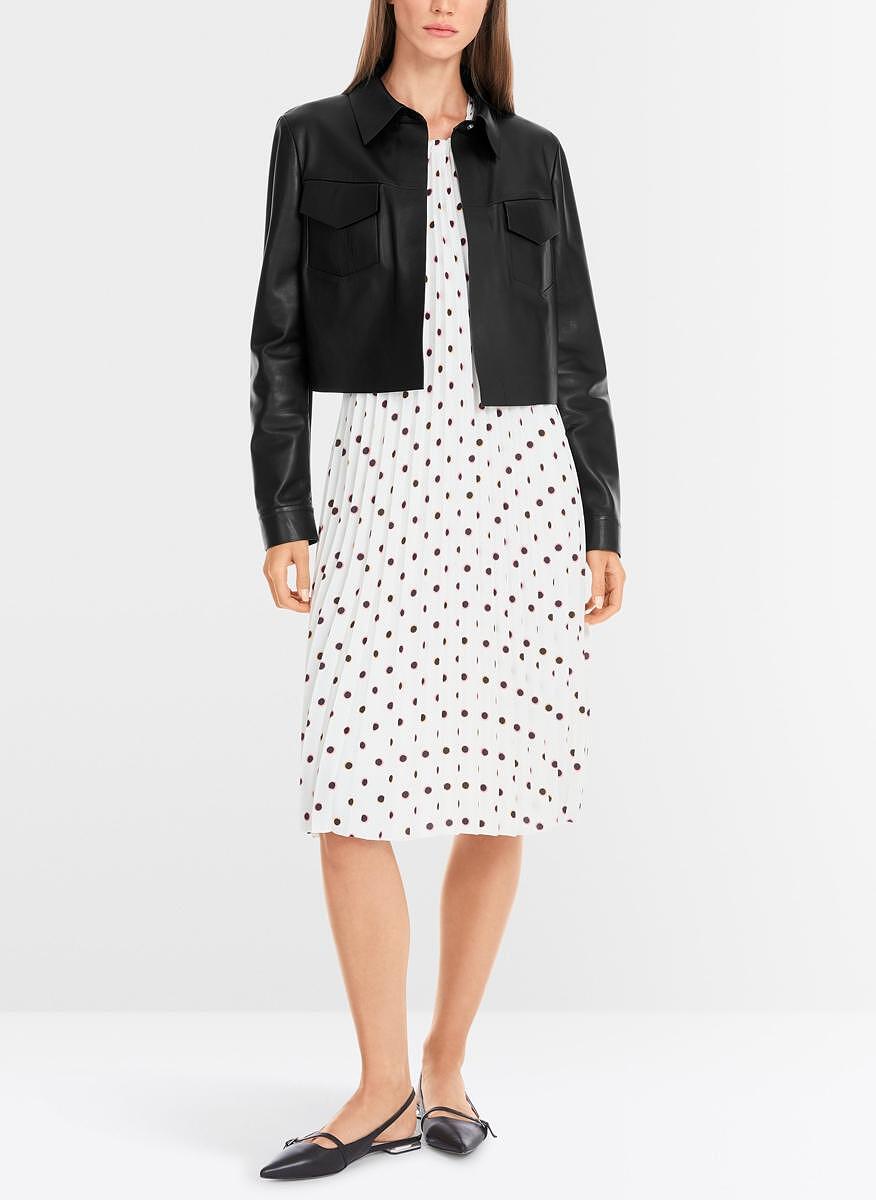 Кожено яке със скъсена дължина Marc Cain Collections