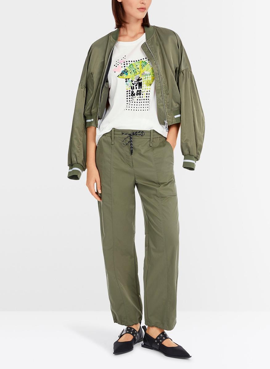 Тишърт с пайети и мъниста Marc Cain Sports