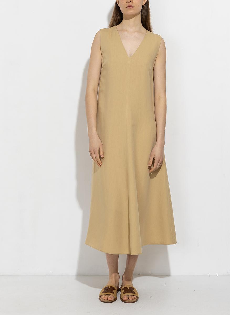 Рокля с лен Weekend Max Mara Egoista