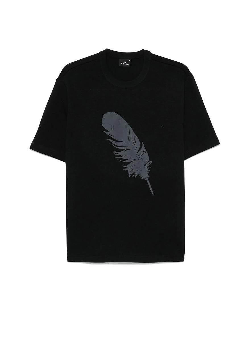 Тишърт с принт 'Feather' Paul Smith