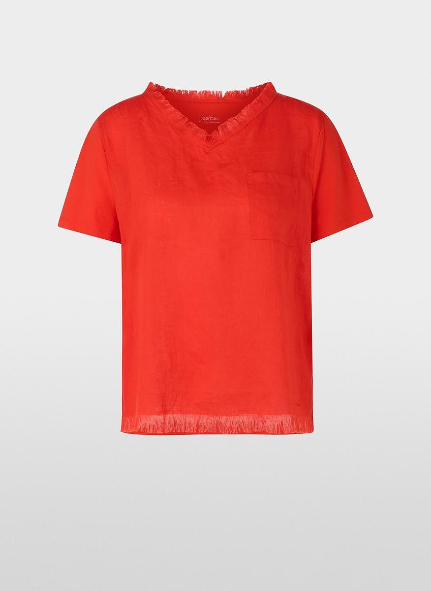 Тишърт с ресни Marc Cain Collections