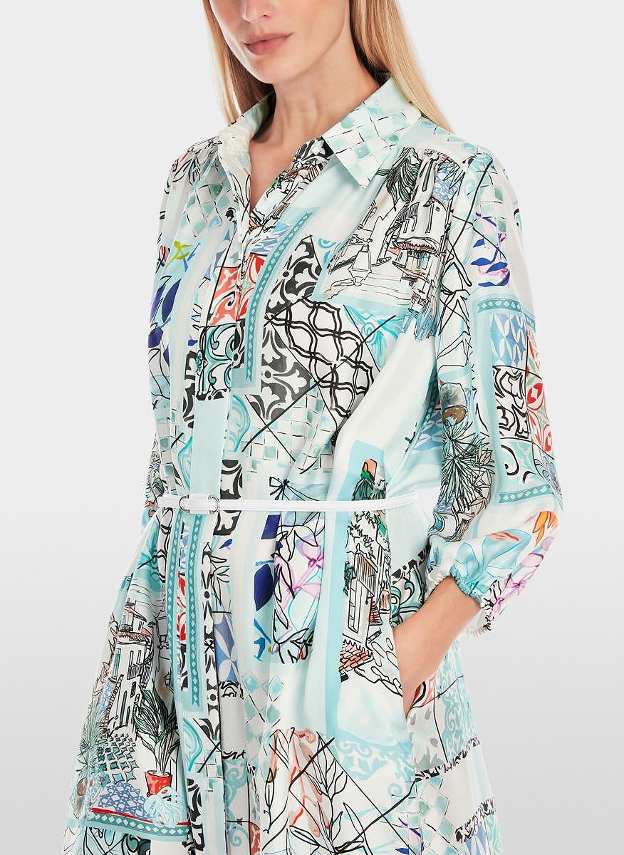 Рокля-риза от коприна 'Collage-like' Marc Cain Collections
