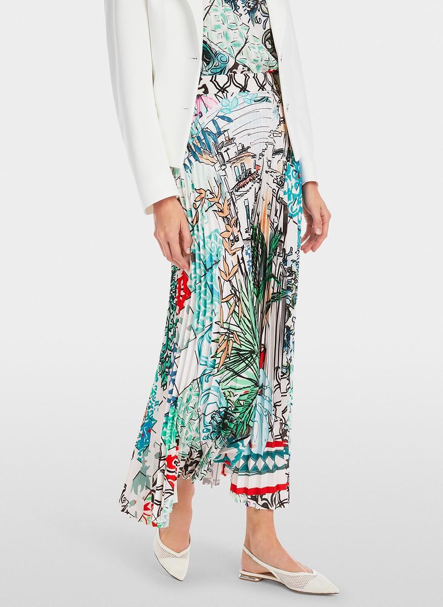 Плисирана пола с принт Marc Cain Collections