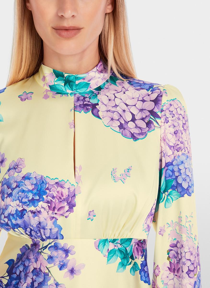 Сатенирана рокля 'Seventies style' Marc Cain Glam