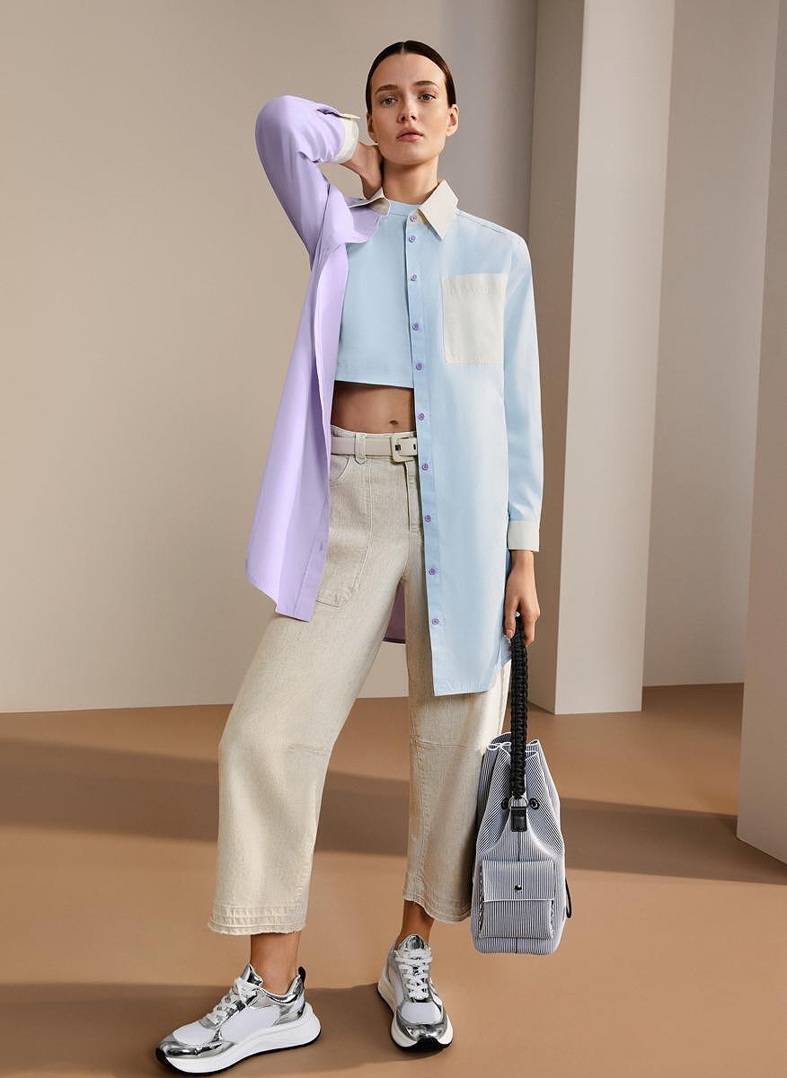 Риза с 'Color block' дизайн Marc Cain Sports