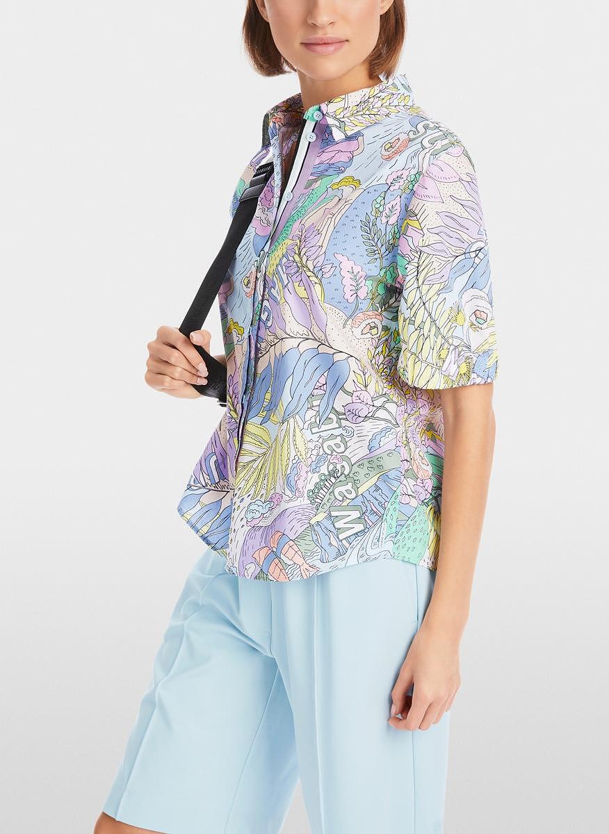 Риза с принт 'Hawaiian' Marc Cain Sports