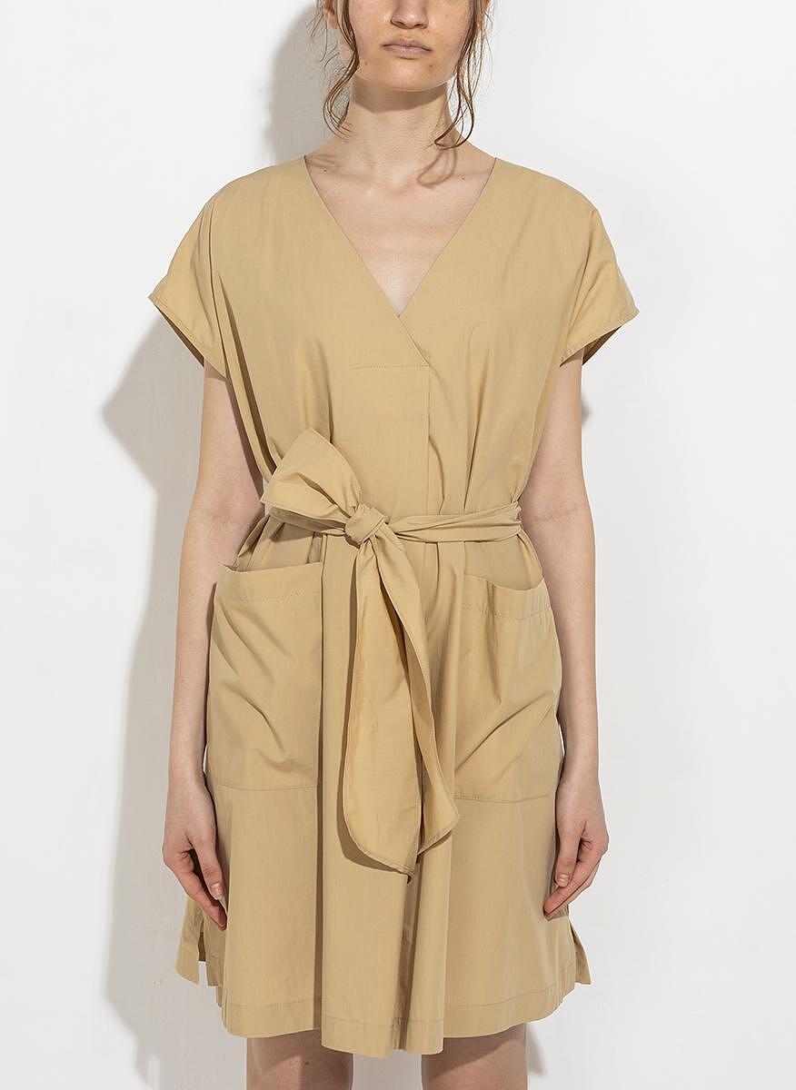 Рокля от памучен поплин с колан Weekend Max Mara Mitico