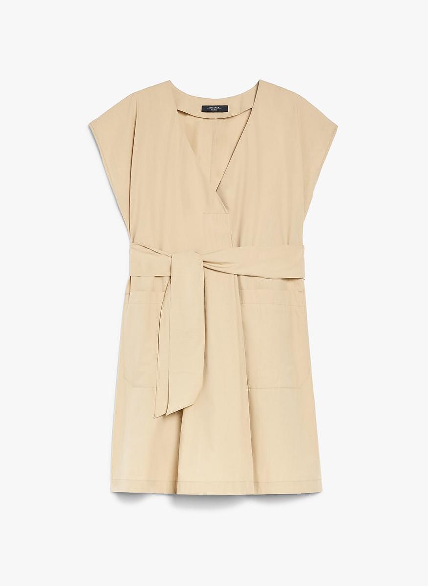 Рокля от памучен поплин с колан Weekend Max Mara Mitico