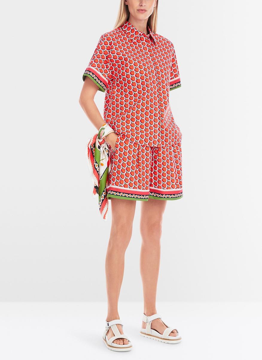Риза с принт 'Strawberry' Marc Cain Additions