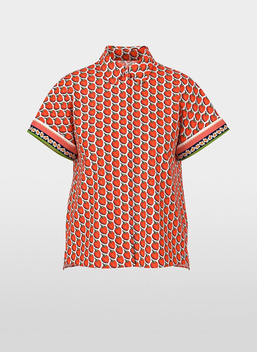 Риза с принт 'Strawberry' Marc Cain Additions