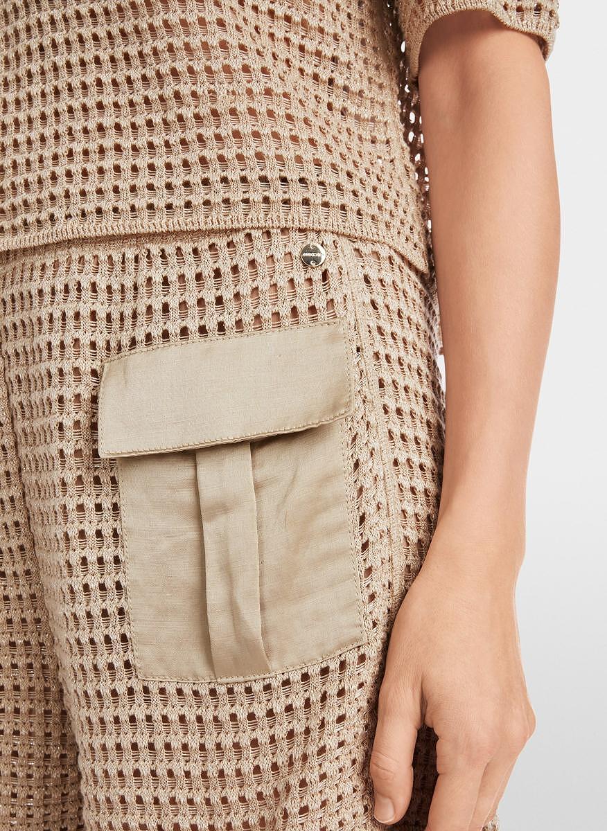 Къс панталон със сатенирани детайли Marc Cain Collections