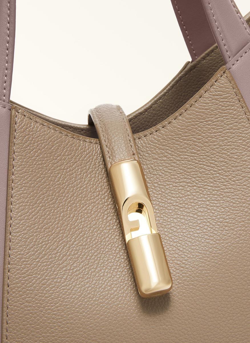 Чанта Furla Goccia Stucco Gray Mauve