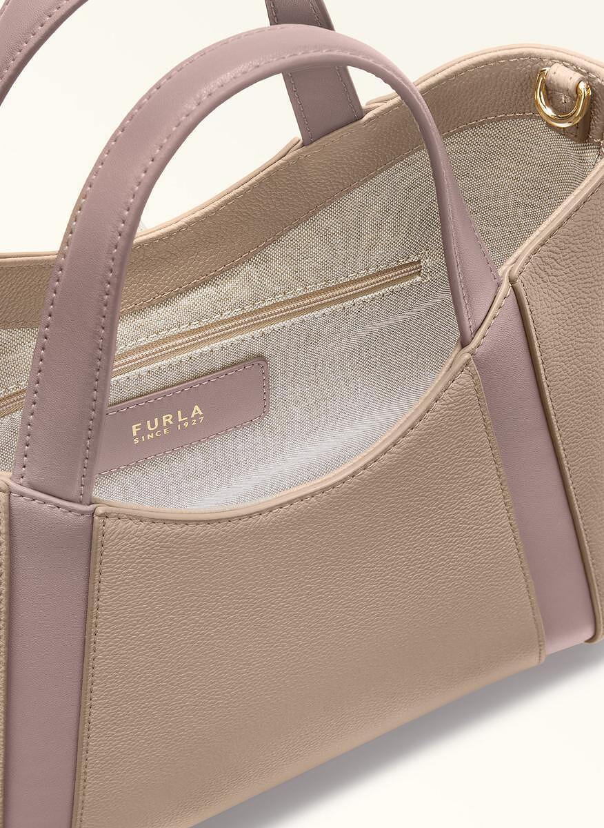 Чанта Furla Goccia Stucco Gray Mauve